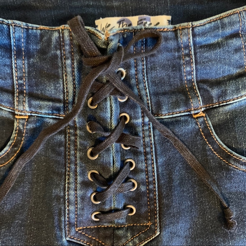 LACE UP JEANS
